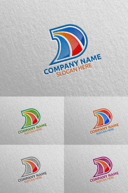 Template #97531 D Initial Webdesign Template - Logo template Preview