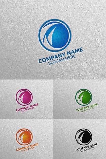 Template #97539 F Initial Webdesign Template - Logo template Preview