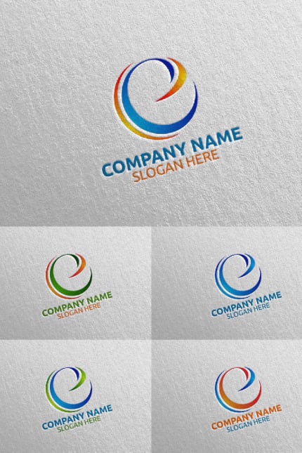 Template #97546 E Initial Webdesign Template - Logo template Preview