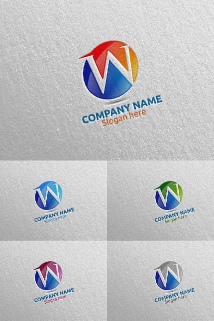 Template #97548 W Initial Webdesign Template - Logo template Preview