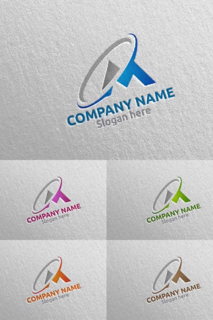 Template #97553 M Initial Webdesign Template - Logo template Preview