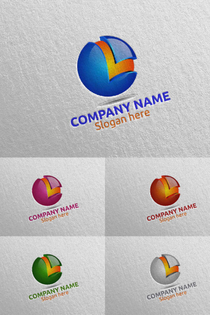 Template #97555 L Initial Webdesign Template - Logo template Preview