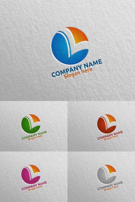 Template #97566 L Initial Webdesign Template - Logo template Preview