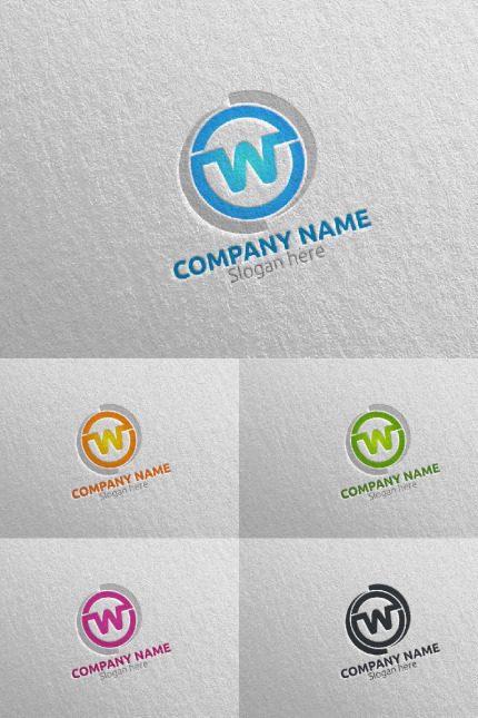 Template #97579 W Initial Webdesign Template - Logo template Preview