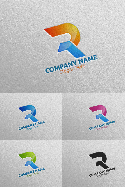Kit Graphique #97586 Letter R Divers Modles Web - Logo template Preview
