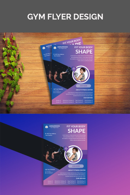 Template #97588 Fitness Flyer Webdesign Template - Logo template Preview