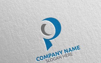 Letter P Design 6 Logo Template