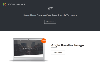 Paperplane - Creative OnePage Joomla Template