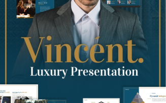Vincent Luxury Presentation Fully Animated PowerPoint template