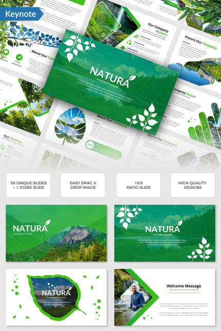 Template #97600 Green Leaf Webdesign Template - Logo template Preview