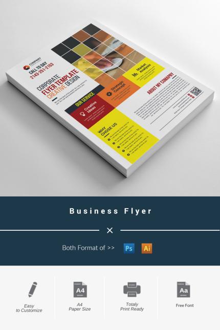 Template #97601 Corporate Liflet Webdesign Template - Logo template Preview