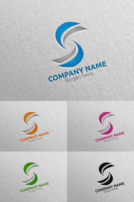 Template #97621 S Initial Webdesign Template - Logo template Preview