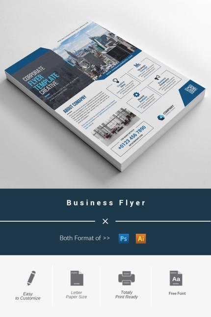 Template #97658 Flyer Corporate Webdesign Template - Logo template Preview