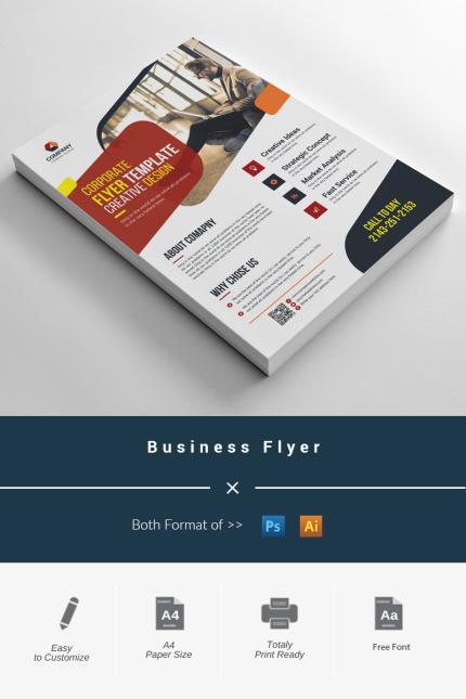 Template #97666 Flyer Corporate Webdesign Template - Logo template Preview