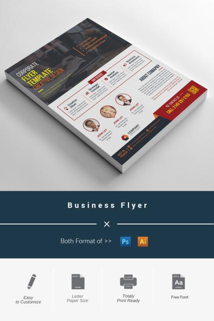 Template #97667 Flyer Corporate Webdesign Template - Logo template Preview