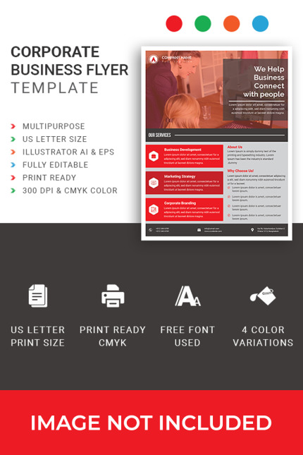 Template #97671 Flyer Corporate Webdesign Template - Logo template Preview