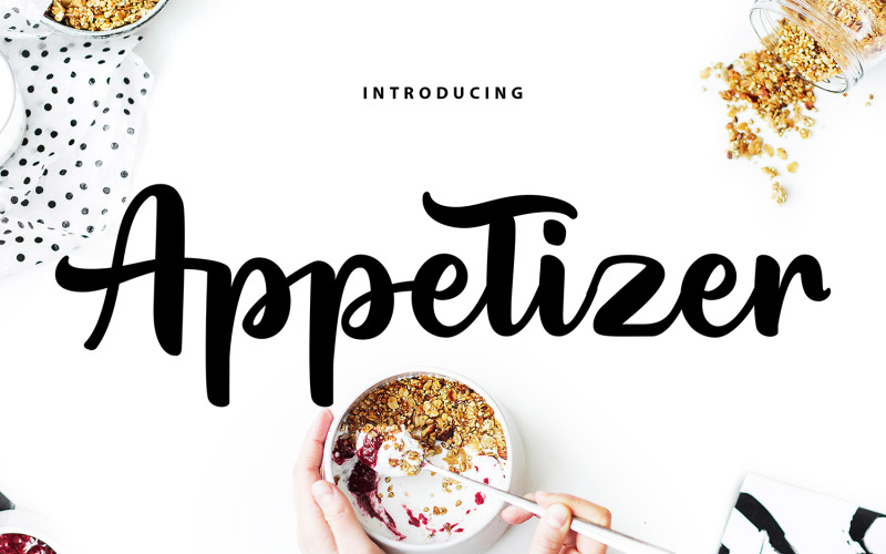 Appetizer | Modern Cursive Font