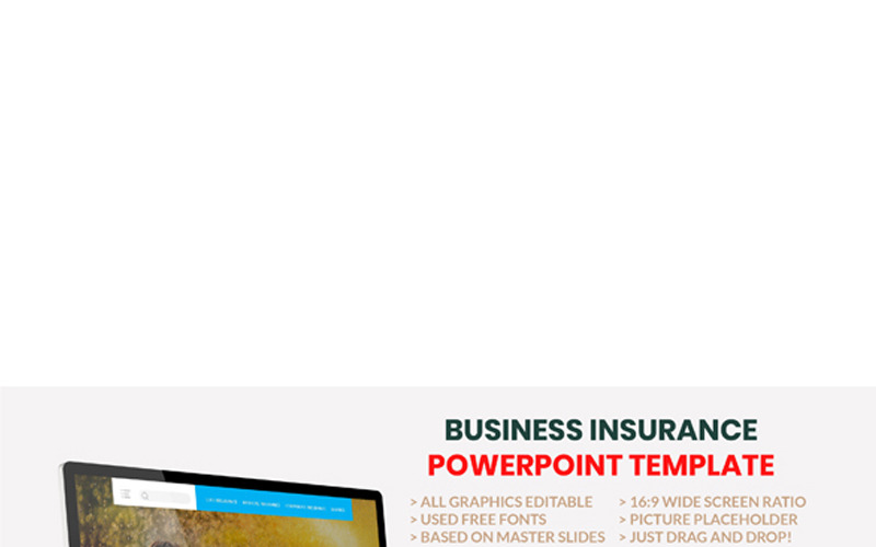 Insurance - Business Consultant PowerPoint template PowerPoint Template