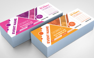 Night Party Event Ticket - Corporate Identity Template