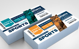 sports event ticket - Corporate Identity Template