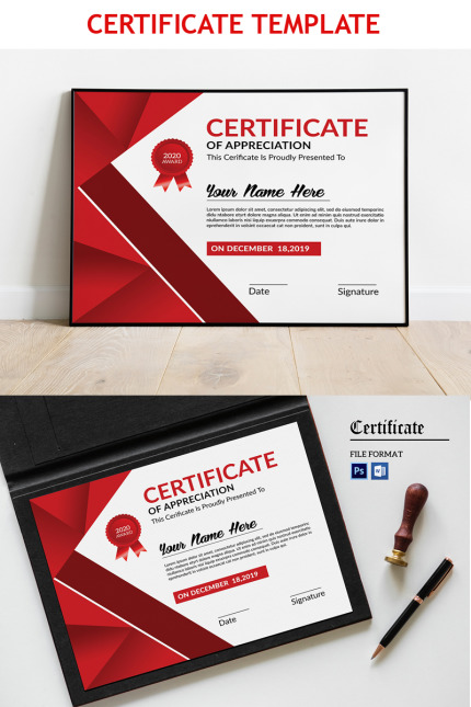 Template #97731 Certificate Design Webdesign Template - Logo template Preview