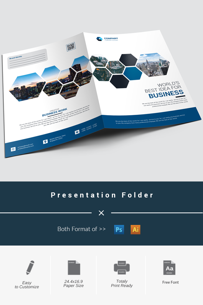 Presentation Folder - Corporate Identity Template