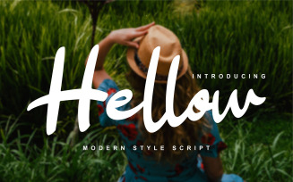 Hellow | Modern Style Cursive Font