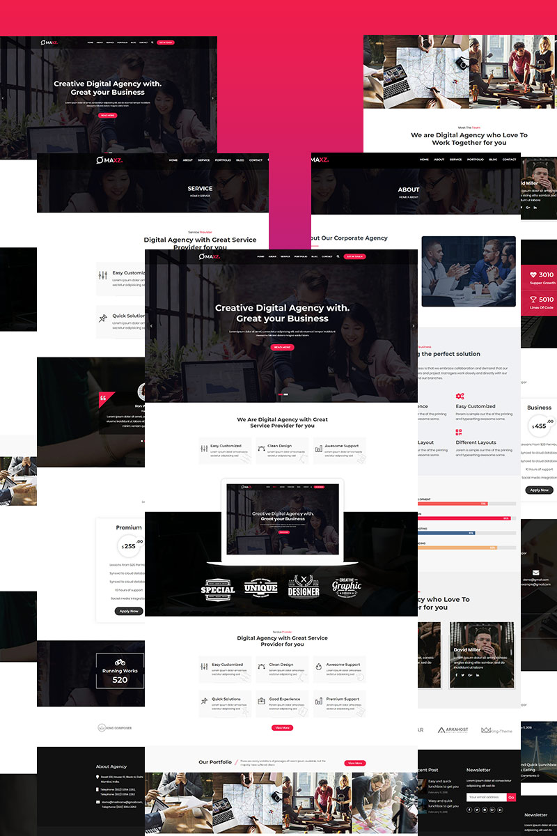 Maxz - Corporate WordPress Theme