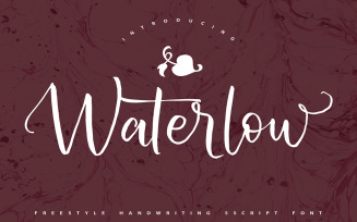 Waterlow | Handwriting Cursive Font