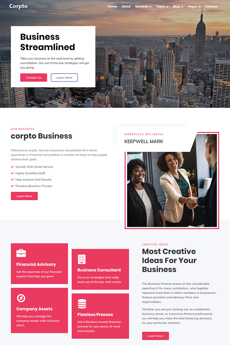 Corpto - Business WordPress Theme