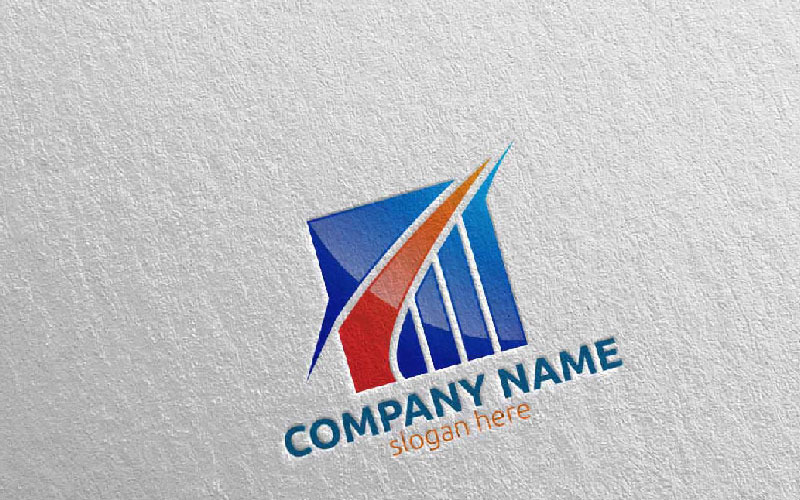 Investment Marketing Financial 4 Logo Template