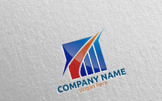 Investment Marketing Financial 4 Logo Template