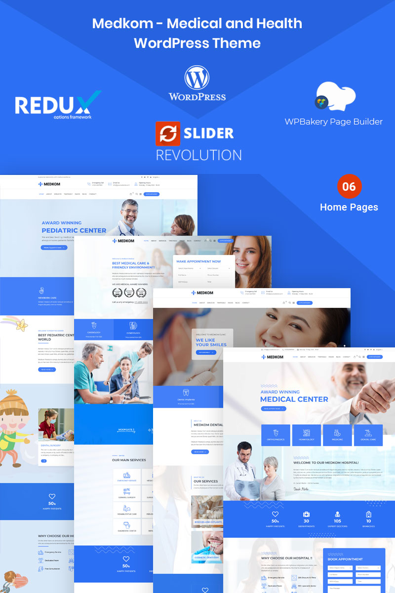 Medkom - Medical & Health Tema WordPress №97870