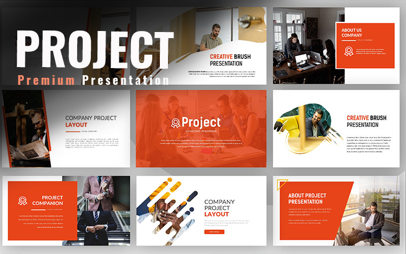 Project Consultant PowerPoint template PowerPoint Template