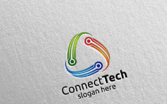Technology and electronic 4 Logo Template