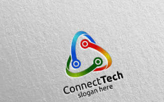 Technology and electronic 5 Logo Template