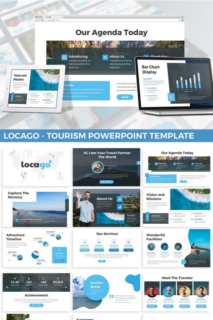 Template #97918 Vacation Airplane Webdesign Template - Logo template Preview