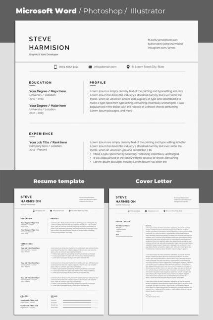 Template #97926 Clean Cv Webdesign Template - Logo template Preview