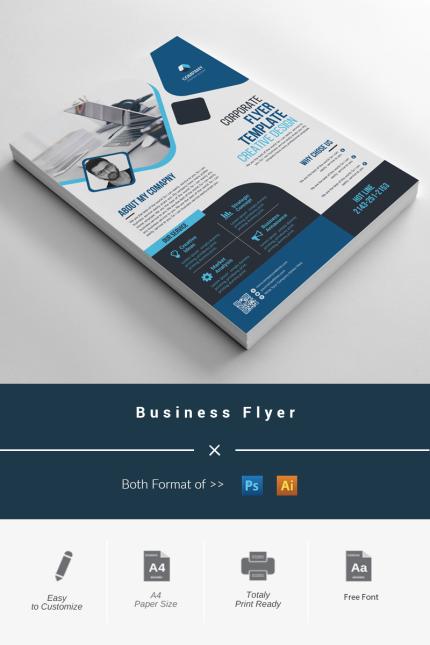 Template #97941 Flyer Corporate Webdesign Template - Logo template Preview