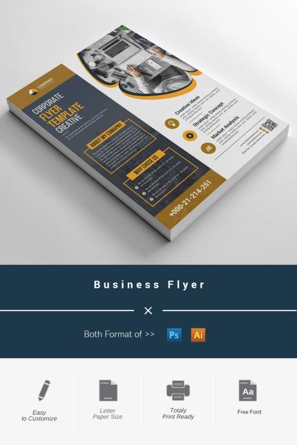 Template #97944 Flyer Corporate Webdesign Template - Logo template Preview