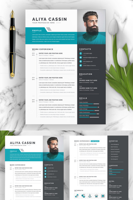 Template #97961 Page Resume Webdesign Template - Logo template Preview