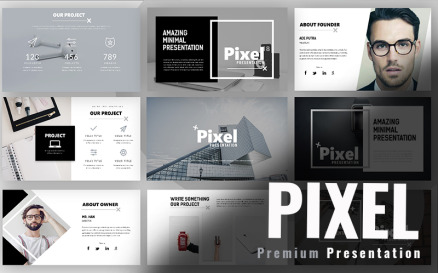 Pixel Minimal Google Slide