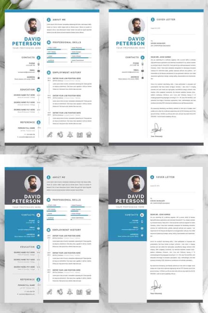 Template #97979 Page Resume Webdesign Template - Logo template Preview