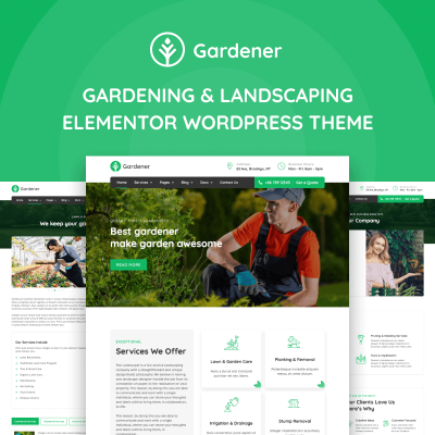 Gardener - Gardening and Landscaping Elementor №98027