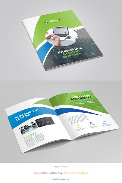 Template #98079 Pages A4 Webdesign Template - Logo template Preview