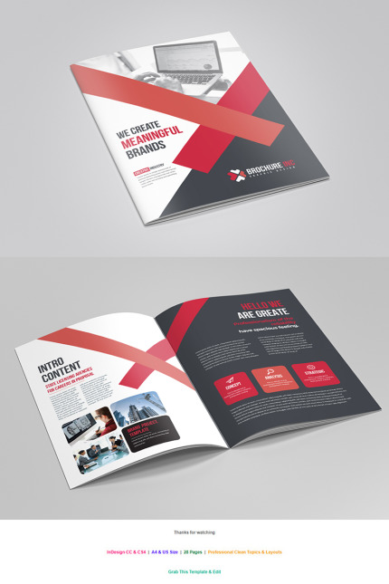 Template #98089 Pages A4 Webdesign Template - Logo template Preview