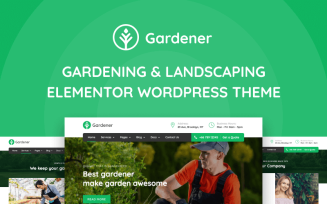 Gardener - Gardening and Landscaping WordPress Elementor Theme