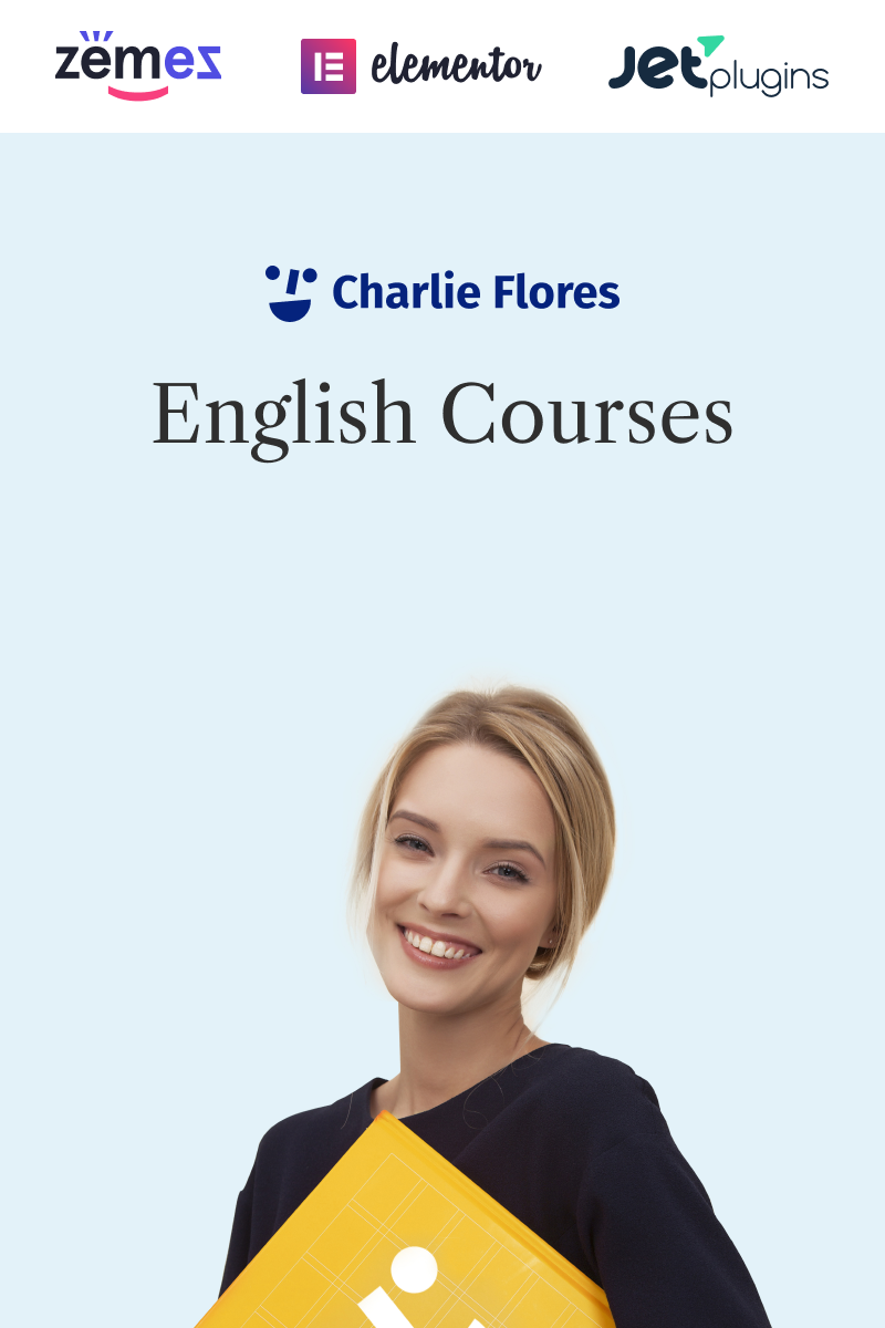 Responsive Charlie Flores - Teaching Portfolio Website Wordpress #98031
