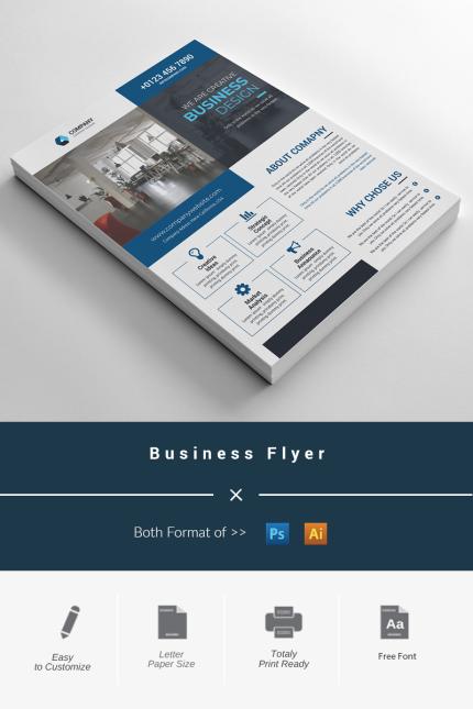 Template #98110 Flyer Corporate Webdesign Template - Logo template Preview