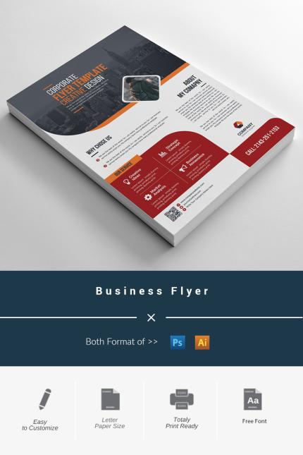 Template #98112 Flyer Corporate Webdesign Template - Logo template Preview